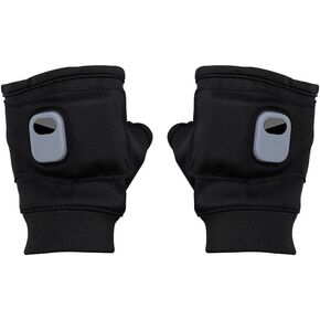 Heated Fingerless Gloves with Digital Display Fingerless Heated Gloves for Women Men Smart Thermostatic Hand Warmers for Outdoor Activities