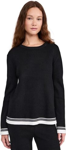 English Factory Women's Contrast Stripe Detail Knit Top in Saudi Arabia
