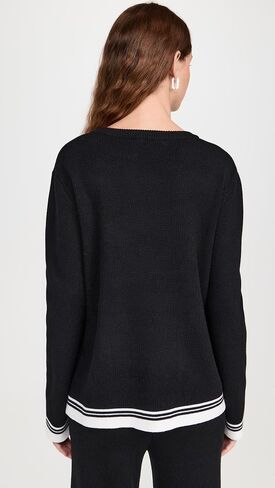 English Factory Women's Contrast Stripe Detail Knit Top in Saudi Arabia