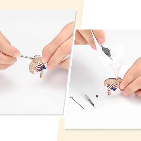 Cremation Jewelry For Ashes For Men The Stars and the Stripes With Eagle Memorial Urn Necklace Keepsake Pendant in Kuwait