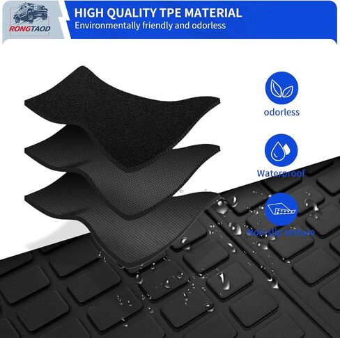 Rongtaod Cargo Mat Compatible with 2018-2024 2025 Volkswagen Atlas (NOT for Cross Sport) Trunk Mat Trunk Liner Cargo Liner Back Seat Cover 2023 VW Atlas Accessories (Trunk Mat with Backrest Mat) in Saudi Arabia