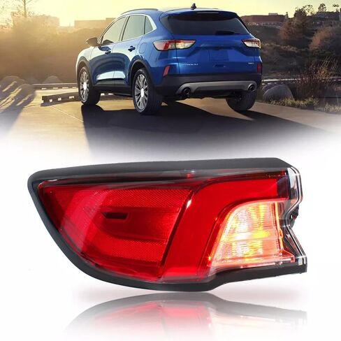 مجموعة مصابيح خلفية LED خارجية خلفية إضاءة واضحة متوافقة مع 2020 2021 2022 Ford Escape الجانب الأيسر للسائق LJ6Z-13405-E in Saudi Arabia