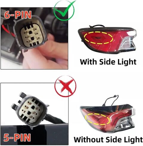 مجموعة مصابيح خلفية LED خارجية خلفية إضاءة واضحة متوافقة مع 2020 2021 2022 Ford Escape الجانب الأيسر للسائق LJ6Z-13405-E in Saudi Arabia