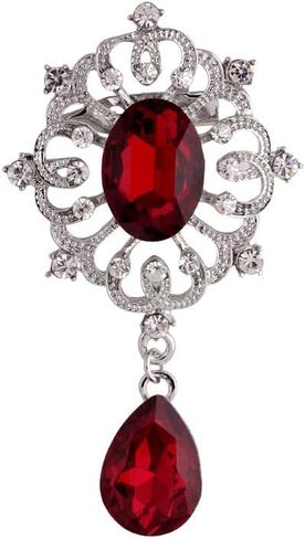 بروش صغير كلاسيكي من أحجار الراين باللون الأسود للنساء والرجال للجنسين ودبابيس ودبابيس مجوهرات بلينغ in Kuwait