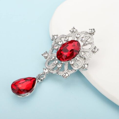 بروش صغير كلاسيكي من أحجار الراين باللون الأسود للنساء والرجال للجنسين ودبابيس ودبابيس مجوهرات بلينغ in Kuwait