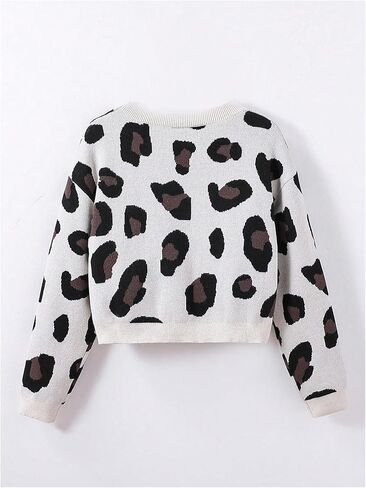 WDIRARA Girl's Strawberry Printed Button Front Long Sleeve Casual Cardigan Sweaters in Saudi Arabia