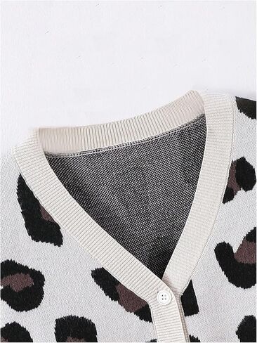 WDIRARA Girl's Strawberry Printed Button Front Long Sleeve Casual Cardigan Sweaters in Saudi Arabia