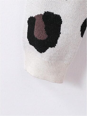 WDIRARA Girl's Strawberry Printed Button Front Long Sleeve Casual Cardigan Sweaters in Saudi Arabia