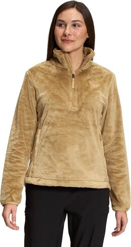 بلوفر أوسيتو ¼ سحاب للسيدات من THE NORTH FACE، لون أسمر الظبي، مقاس صغير in Saudi Arabia