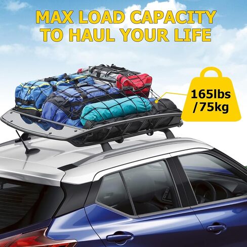 AUXMART Roof Rack Cross Bars fits for Nissan Pathfinder 2022-2024 with Flush Side Rails Fixed Point 220lbs Adjustable Aluminum Crossbars Compatible with Roof Boxes Bags Kayak Bicycle Rooftop in Saudi Arabia