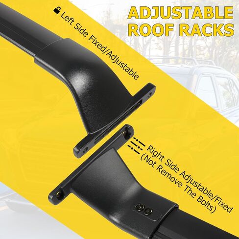 AUXMART Roof Rack Cross Bars fits for Nissan Pathfinder 2022-2024 with Flush Side Rails Fixed Point 220lbs Adjustable Aluminum Crossbars Compatible with Roof Boxes Bags Kayak Bicycle Rooftop in Saudi Arabia