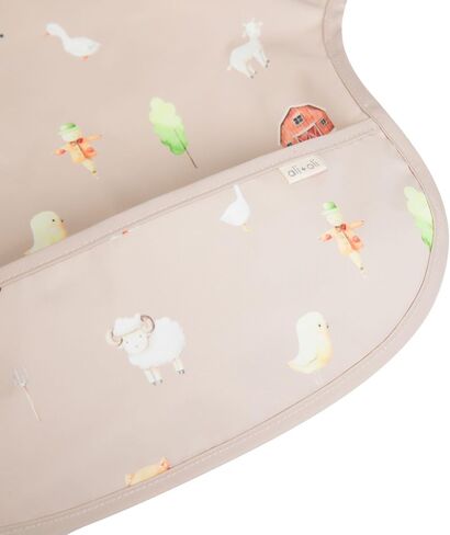 Ali+Oli Smock Bibs for Babies, BPA-Free Oeko-Tex Certified, Waterproof Baby Smock, Machine Washable, Toddlers Ages 6m+ in Saudi Arabia