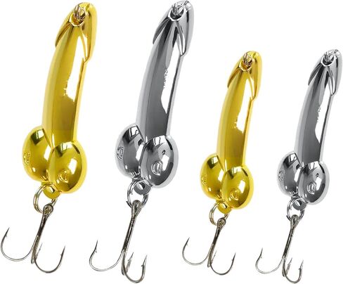 GaiRen 5 Pack Bass Fishing Lure, Fishing Gifts for Men Fishermen Women Trout Fishing Spoons Lures, Fishing Tackle for Freshwater and Saltwater Silver in Kuwait