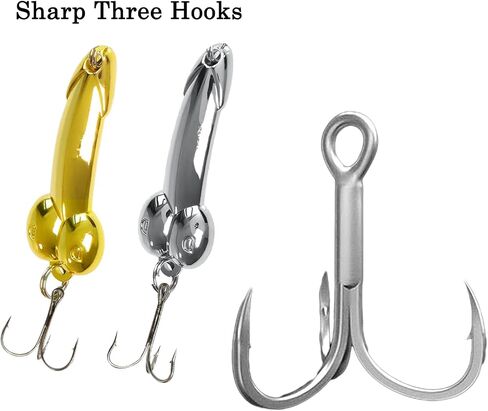 GaiRen 5 Pack Bass Fishing Lure, Fishing Gifts for Men Fishermen Women Trout Fishing Spoons Lures, Fishing Tackle for Freshwater and Saltwater Silver in Kuwait