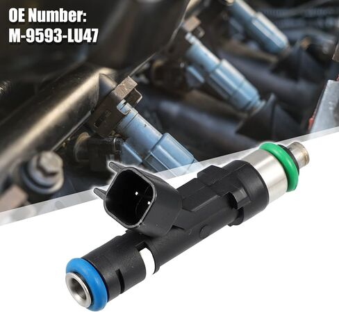 X AUTOHAUX 8 قطعة M-9593-LU47 0280158279 حاقن الوقود تدفق المتطابقة لاستبدال فورد موستانج GT 5.0L 2011-2021 أسود in Saudi Arabia