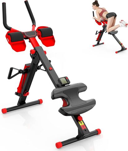 Rowing Machine, 12 Adjustable Resistance, Sliding Seat Cushion with LCD Display, Foldable, Weight Capacity 265lbs, Suitable for Home Use in Saudi Arabia