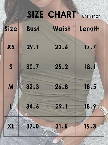 NTSWZYS Women One Shoulder Tank Tops Double Lined Sleeveless Going Out Shirts Slim Fit Ruched Tops Summer Fashion 2024 in Kuwait