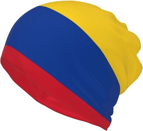 Unisex Fashion Colombia Flag Multifunction Beanie Baggy Hat Slouchy Colombian Skull Beanie for Men Women in Kuwait