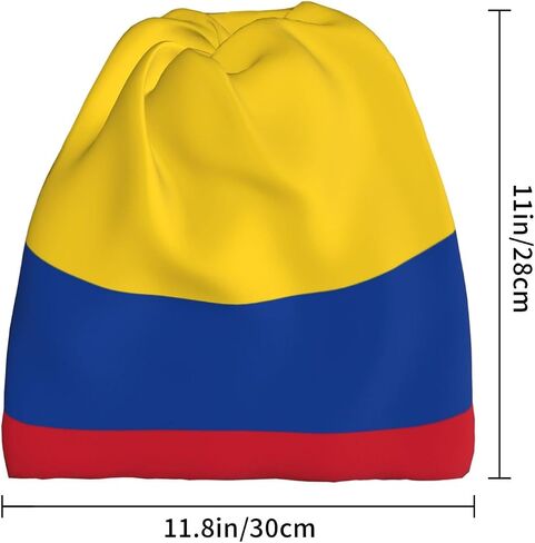 Unisex Fashion Colombia Flag Multifunction Beanie Baggy Hat Slouchy Colombian Skull Beanie for Men Women in Kuwait