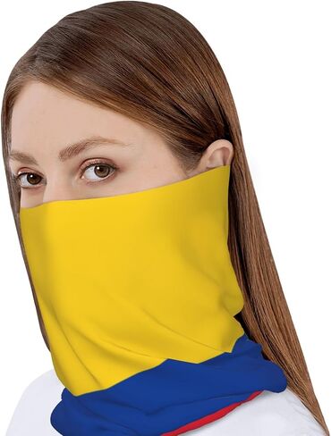 Unisex Fashion Colombia Flag Multifunction Beanie Baggy Hat Slouchy Colombian Skull Beanie for Men Women in Kuwait