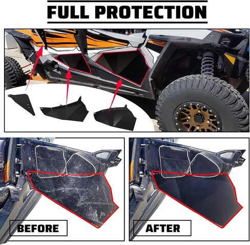 ECOTRIC 2879509 Lower Door Panels Insert Kit Compatible with 2014-2023 Polaris RZR 900 1000 XP S Turbo 2 Door W/OEM Style Frame in Kuwait
