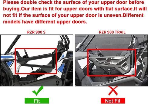 ECOTRIC 2879509 Lower Door Panels Insert Kit Compatible with 2014-2023 Polaris RZR 900 1000 XP S Turbo 2 Door W/OEM Style Frame in Kuwait