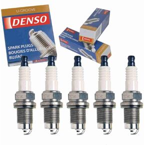 5 pc DENSO Standard U-Groove Spark Plugs compatible with Volkswagen Beetle 2.5L L5 2006-2010