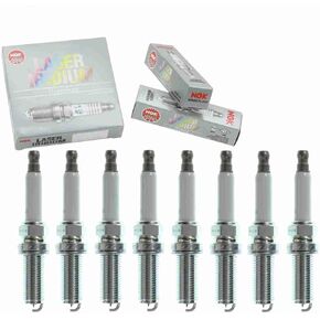 8 pc NGK Laser Iridium Spark Plugs compatible with Land Rover LR4 5.0L V8 2010-2013