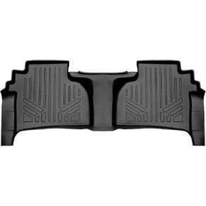 SMARTLINER Custom Fit 2nd Row Floor Liners Compatible with 2019-2025 Chevrolet Silverado 1500 & 2020-2025 Silverado 2500/3500 Double Cab (with 2nd Row Under Seat Storage)