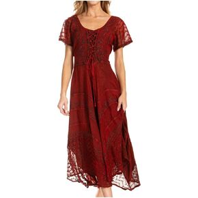 Sakkas Marigold Embroidered Fairy Dress