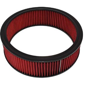 A-Team Performance - Air Filter Element Air Cleaner High Flow Replacement Washable and Reusable Round Cotton Fiber - Compatible with Buick Chevrolet GMC Ford Mopar Oldsmobile Pontiac (14X4)