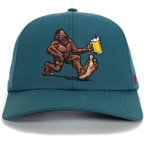 Paramount Outdoors Sashquatch Bigfoot Beer Run 6-Panel Performance Baseball Cap Trucker Hat