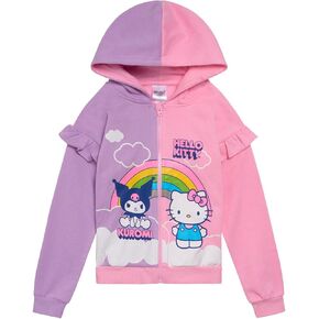 Hello Kitty and Friends Girls Fleece Hoodie Toddler to Big Kid Sizes (2T - 14-16)