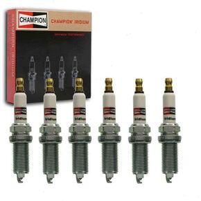 6 pc Champion Iridium Spark Plugs compatible with Toyota Tacoma 3.5L V6 2016-2020
