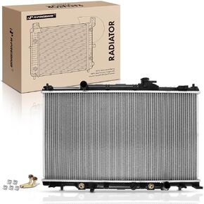 A-Premium Engine Coolant Radiator with Transmission Oil Cooler Compatible with Honda CR-V CRV 2002-2006 L4 2.4L, Automatic Transmission, Replace# 19010PPAA51