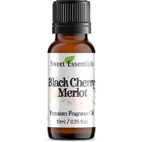 Black Cherry Merlot, 10ml (0.35fl oz) Premium Fragrance Oil, Aromatherapy, Diffuser, Crafts, Soap, Home Scents, Bath & Body, DIY Parfum and Much More. Versatile & Long-Lasting by Sweet Essentials