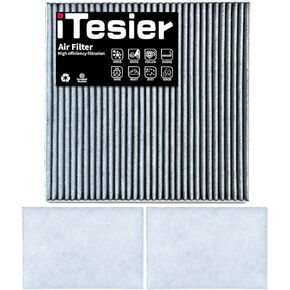 Cabin Air Filter Bunk Recirc Filter for 2019-2024 Freightliner Cascadia Trucks, Replaces BOA91559 ABP N10G 91559 AF26235 P609422 PA4857 CAF24003 Washable Filter Element