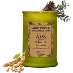 شمعة معطرة بالبلسم والتنوب من ADK، شمعة عطرية طبيعية بوزن 4.5 أونصة لديكور المنزل وديكور المطبخ، شموع شمع نباتية مريحة مثالية لتقديم الهدايا