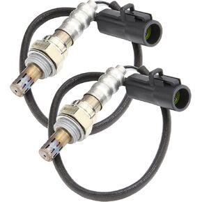 2PCS Oxygen Sensor O2 Sensor Front Rear Upstream Downstream for Ford, Lincoln, Mercury & Mazda - Ranger, Mustang, Expedition, Explorer, Escape, F150, Tribute Compatible with Bosch 15717