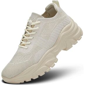 Womens Walking Shoes Non Slip Ladies Running Fashion Athletic Sneakers Work Gym Tennis Athletic Sports Comfort Breathable Lightweight Mesh Soft Sole