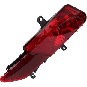 Rear Bumper Tail Light Shell No.31353286 Lower Rear Bumper Reflector Stop Lamp Brake Light Cover for Volvo XC60 2014-2017 ABS Red Black Waterproof Rear Right