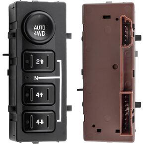 BOXI 4WD 4-Wheel Drive Switch with Auto 4WD Button Fits for Cadillac Escalade 2006-2007 / for Chevy Avalanche Silverado Suburban Tahoe/for GMC Yukon XL Sierra 2003-2007 | Replaces 15136039 15164520