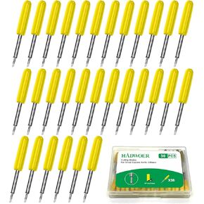 Hadwoer Cutting Blades Compatible with Cricut explore air/Air 2/ air 3, 10PCS Premium Fine Point, Maker/Maker 3 Cutting Machines (Black-Fine Point Blades)