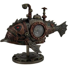 Veronese Design Hand Painted Steampunk Submarine Sci-fi Fantasy Statue