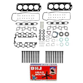 DNJ HGB972 Cylinder Head Gasket Set with Head Bolt Kit for 1998-2004 Lexus, Toyota 4Runner, GX470, Land Cruiser 4.7L V8 32V DOHC 4663cc