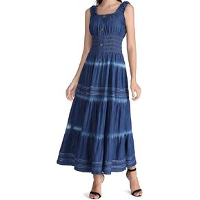 Denim Dress for Women Cotton Maxi Dresses Summer Dress Casual Sundress