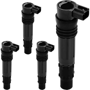 HQPASFY F6T547 Ignition Coils Set of 4 Compatible with Suzuki Hayabusa GSX1300R 1300R 1999-2009 2011 2012 Replace# 129700-4400, 33410-35F10
