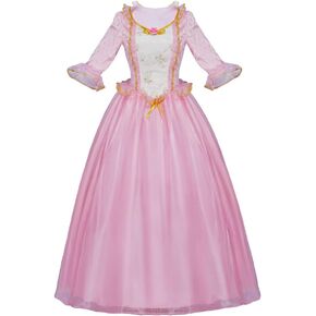 CosplayDiy Women's Anneliese Cosplay Pink Dress Costume Adult Princess Dress Up Full Set M