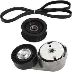 39282 Drive Belt Tensioner Idler Pulley Serpentine Belt Kit Fit for Chrysler Town & Country 11-16, Fit for Dodge Grand Caravan for Journey 11-19, Fit for Chrysler 200 for Dodge Avenger 11-14, V6 3.6L