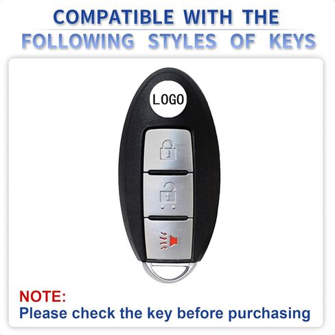 White TPU Gold Edge Key Fob Case Cover for Infiniti EX FX X G JX M Q QX Series for Nissan Altima Coupe Armada GT-R Maxima Murano Cross CABRIOLET Pathfinder Rogue in Kuwait